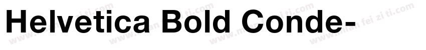 Helvetica Bold Conde字体转换